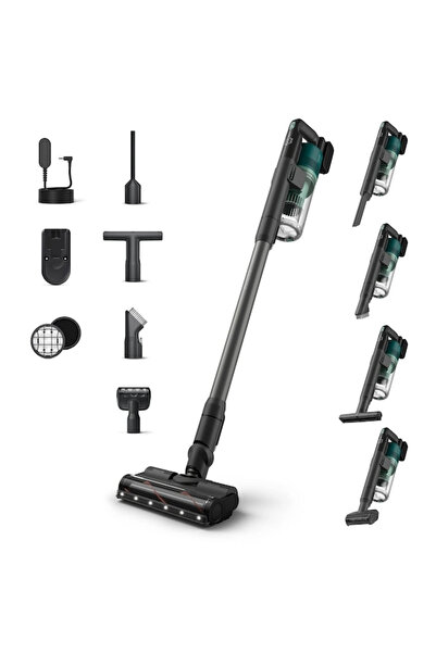 Philips Dikey Şarjlı Süpürge XC6456/10 Kahve Makinesi Hediye HDA150/61