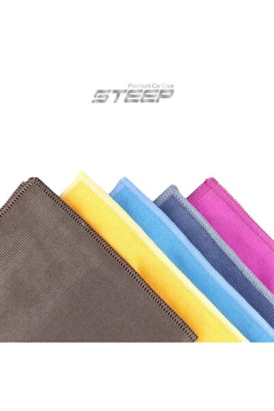 STEEP Ultimate Mikrofiber Temizlik Bezi Renkli Soft Touch Bez 40x40 Cm