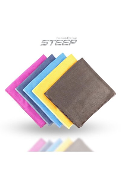 STEEP Ultimate Mikrofiber Temizlik Bezi Renkli Soft Touch Bez 40x40 Cm