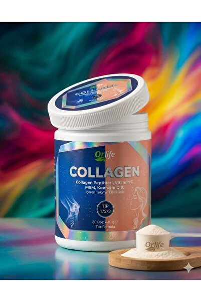 ORLİFE Kolajen Tip 1 -tip 2-tip 3 , Vitamin C, MSM , Resveratrol, Koenzim Q10...