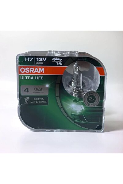 Osram Ultra Life H7 Ampul Pleksi Özel Ambalaj 2 Adet