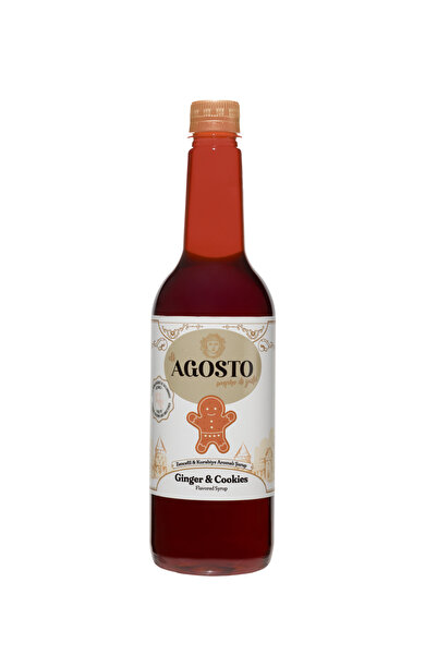 AGOSTO Zencefil & Kurabiye (Ginger & Cookies) Aromalı Kahve Şurubu-750 ml