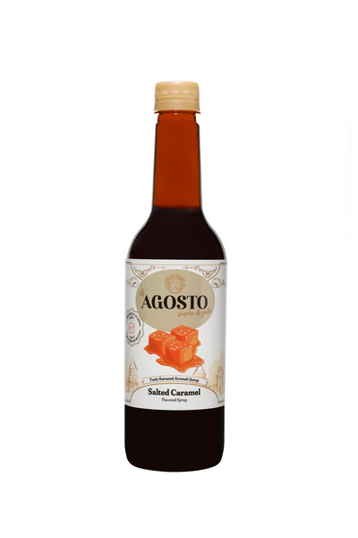 AGOSTO Tuzlu Karamel (Salted Caramel) Aromalı Kahve Şurubu-6x750 ml
