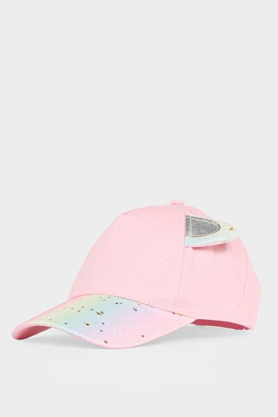 DeFacto 3D-Glitzer-Stoffmütze für Mädchen B7603A825SM