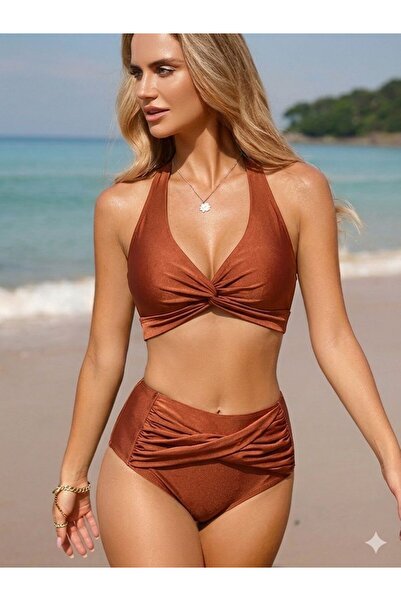 DEEP BEACH Triangle Twist Recovery Μπικίνι Μπλούζα