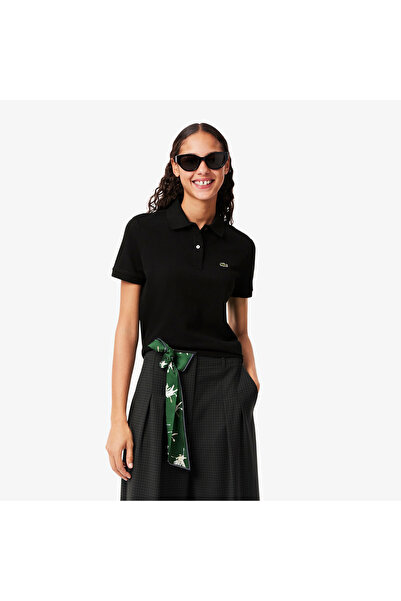 Lacoste Kadın Regular Fit Siyah Polo