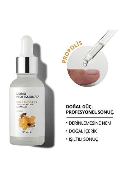 MOMO professional Propolis Özlü Tırnak ve Kütikül Bakım Yağı, Güçlendirici ve...