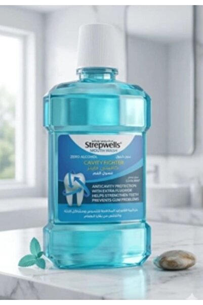 STREPWELLS Anti-Cavity Mouthwash Fresh Mint Flavor 250ml