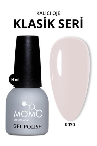 MOMO professional Kalıcı Oje K030, Beyaz Vizon, 14 ml