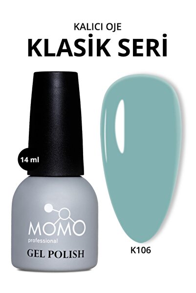 MOMO professional Kalıcı Oje K106, Yeşil Gri, 14 ml