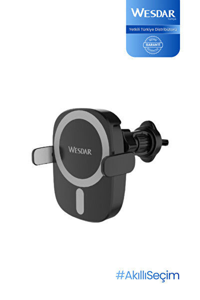 WX210 Kablosuz Şarjlı Araç Içi Telefon Tutucu 15W Siyah