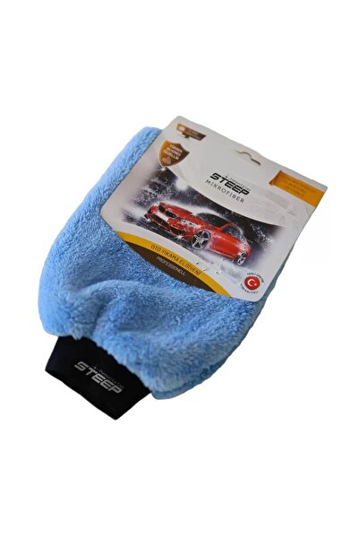 STEEP Oto & Ev Yıkama Ve Cila Eldiveni Mikrofiber Araç Yıkama Eldiveni
