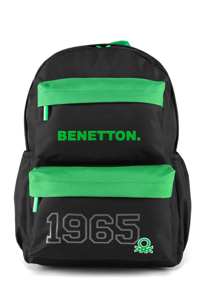 United Colors of Benetton Boy's 1965 Printed Backpack with Double Front Pocke...