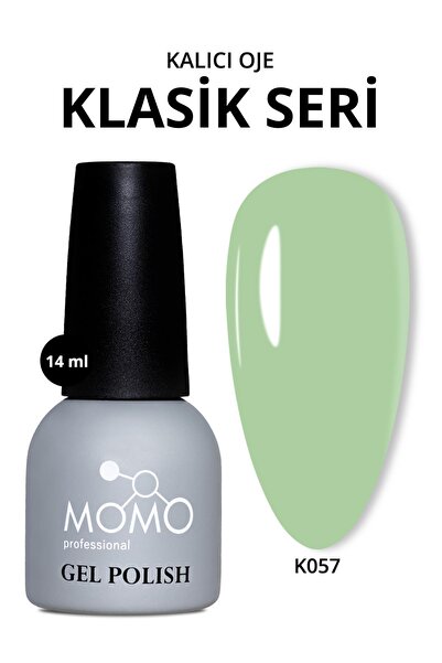 MOMO professional Kalıcı Oje K057, Pastel Yeşil, 14 ml