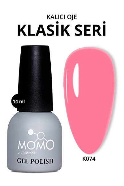 MOMO professional Kalıcı Oje K074 Açık Gül Kurusu 14 ml, TPO- FREE