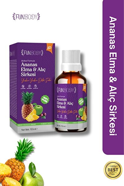 FUNBODY Ananaslı Elma & Alıç Sirkesi 150 ml