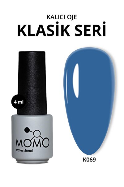 MOMO professional Kalıcı Oje K069, Klasik Mavi, 4 ml