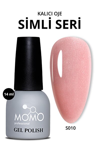 MOMO professional Kalıcı Oje S008, Simli Açık Yavruağzı, 14 ml