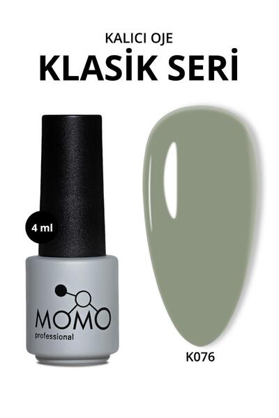 MOMO professional Kalıcı Oje K076, Açık Haki, 4 ml
