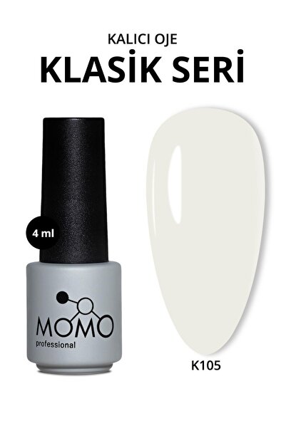 MOMO professional Kalıcı Oje K105, Kırık Beyaz, 4 ml
