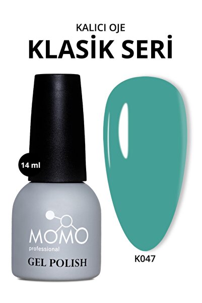 MOMO professional Kalıcı Oje K047, Koyu Su Yeşili, 14 ml