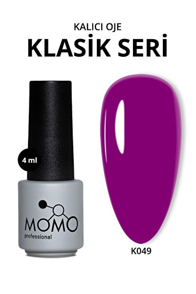 MOMO professional Kalıcı Oje K049, Eflatun, 4 ml