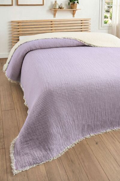 Sevim Πάπλωμα μουσελίνας 5 στρώσεων με γέμιση 240x260 εκ. - Κάλυμμα κρεβατιού...