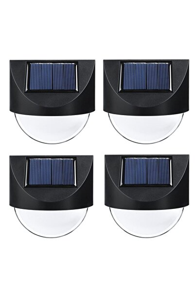 Bibilel Σετ 4 Ηλιακών Φωτιστικών LED, Ασύμμετρο Μοντέλο, για Κήπο, 1.2 W, Bib...