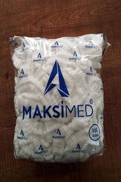 MAKSİMED Beyaz 100lü Tela Bone Kullan At Tek Kullanımlık 100lü Bone