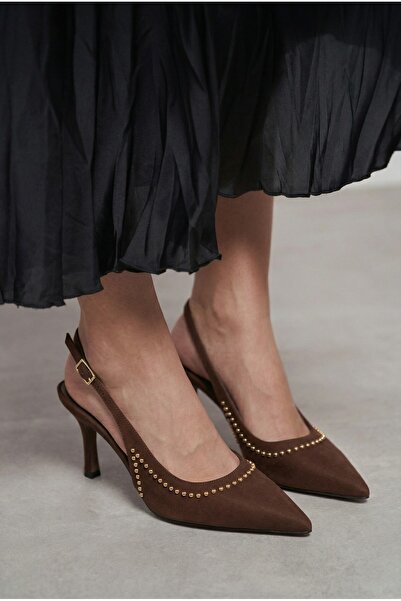 Giamgia Γυναικεία βραδινά παπούτσια στιλέτο με λεπτή γόβα και λεπτομέρεια από...