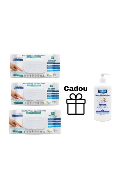 Deep Fresh Servetele umede pentru multisuprafete cu bicarbonat si otet 100 bu...