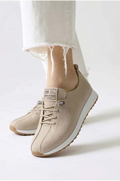 JOİN POLO Γυναικεία Μπεζ Τζιν Ορθοπεδική Σόλα Καθημερινά Casual Παπούτσια