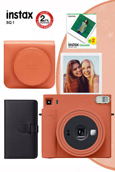 Fujifilm Instax Sq1 Terracotta Turuncu Fotoğraf Makinesi Ve Hediye Seti 1