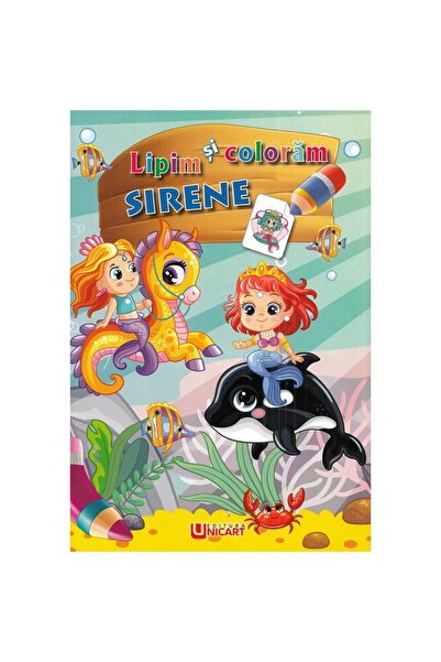unicart Lipici și colorare. Sirene