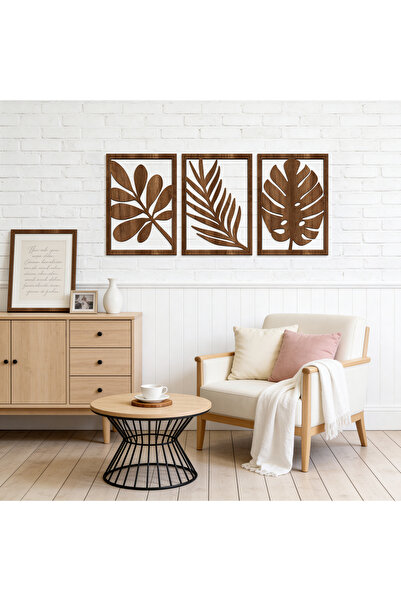 Vigo Wood VİGOWOOD 3 LÜ AHŞAP TABLO