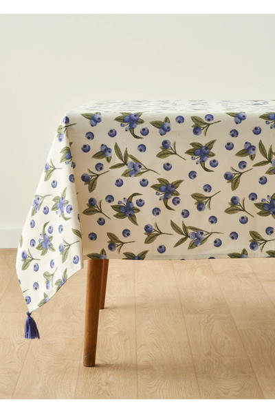 Bella Maison Τραπεζομάντηλο από 100% βαμβάκι σε χρώμα μπλουμπέρι (153x250 εκ.)