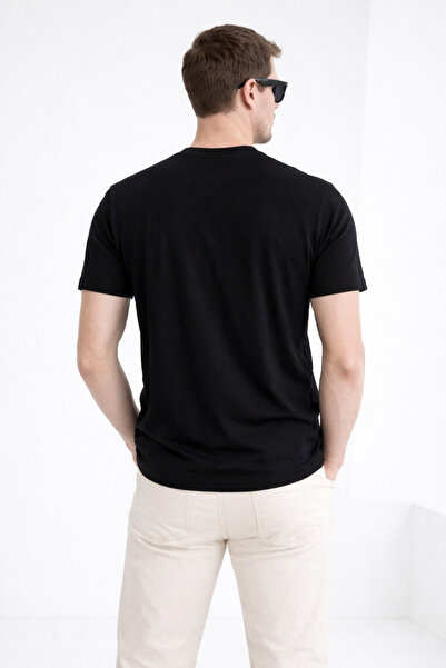 ModaPlaza Erkek Bisiklet Yaka Kısa Kol Regular Basıc Tshirt 2020