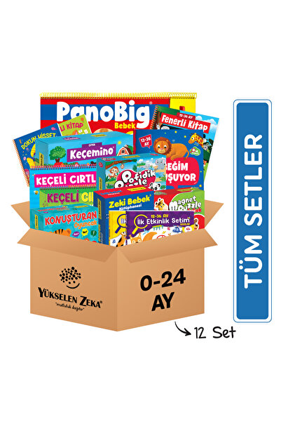 yükselen zeka 0-24 Ay Tüm Setler Kolisi
