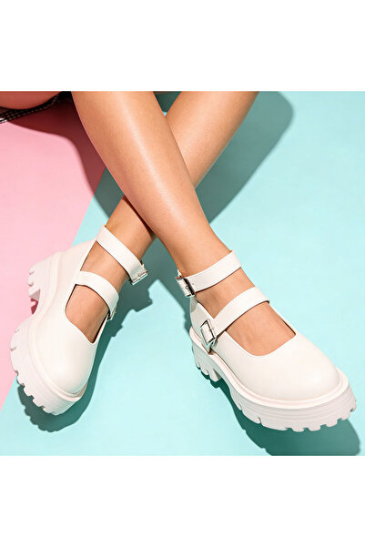 Tmall Pantofi casual de dama,Din piele ecologica,P1243,Bej