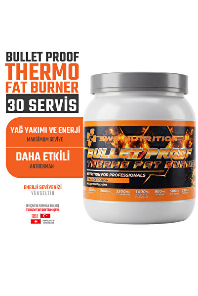 Swiss Nutrition L-Karnitin Bullet Proof Thermo Fat Burner Toz Portakal 510 gr...