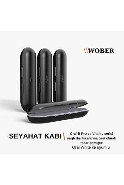 Wober Oral-b Şarjlı Diş Fırçası Için Saklama Kabı/kutusu, Sadece Pro, Vitality Ve Starter Serisine Uyumlu!