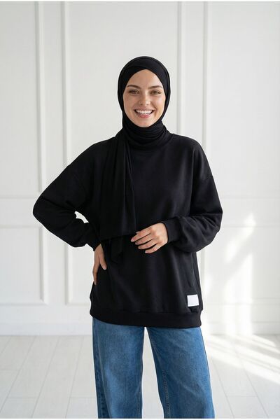 BENAHOLL Celista Επίπεδο Φούτερ με δύο κορδόνια με έξι ετικέτες-BN4348 Μαύρο