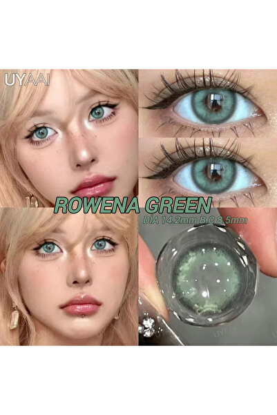 Eyeshop ROWENA GREEN GÖZ LENSİ HARELİ DOĞAL GÖRÜNÜMLÜ Kulanım suresi 1 yıllık...