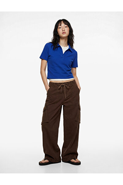 Koton Pamuklu Polo Yaka Kısa Kollu Slim Fit Tişört
