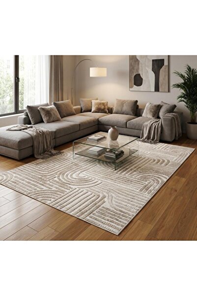NaRStore Home ELİT OSSO KREM VİZON KABARTMALI KAYMAZ TABAN YIKANABİLİR KESME ...