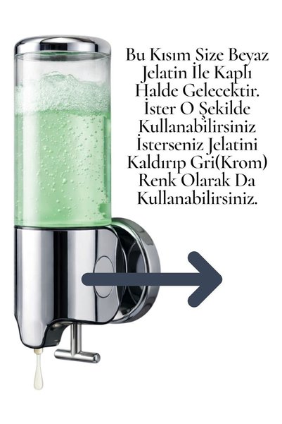 Kitchen Live Duvara Monte Sıvı Sabunluk 450ml Manuel Sabunluk Banyo Şampuan Duş Dispenseri