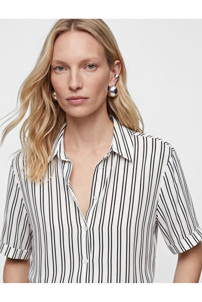 Koton Classic Collar Buttoned Short Sleeve Viscose Shirt