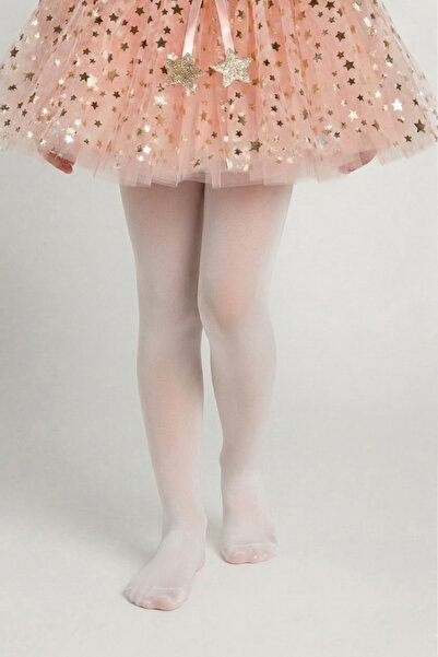 Le Mabelle Λευκό κοριτσίστικο καλσόν μπανάνας