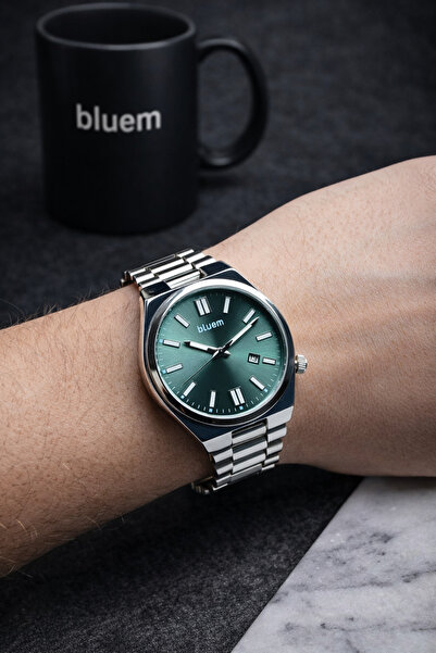 Bluem Axis Solid Series - Steel Case & Strap Men's Wristwatch