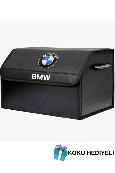 Bmw Marka Logolu Oto Bagaj Organizer Çanta Oto Bagaj Çantası 2 Bölmeli Suni Deri